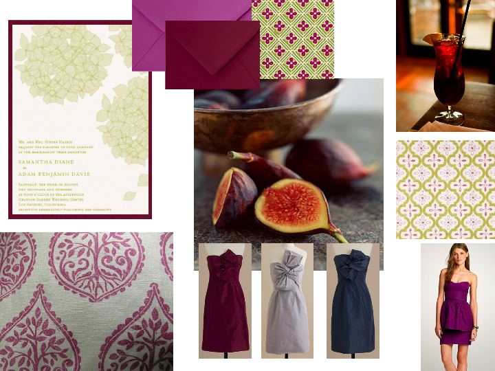  purple wedding inspiration board and buying guide I created above